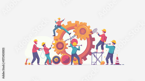 Professional Working Routine and Teamwork Landing Page Design