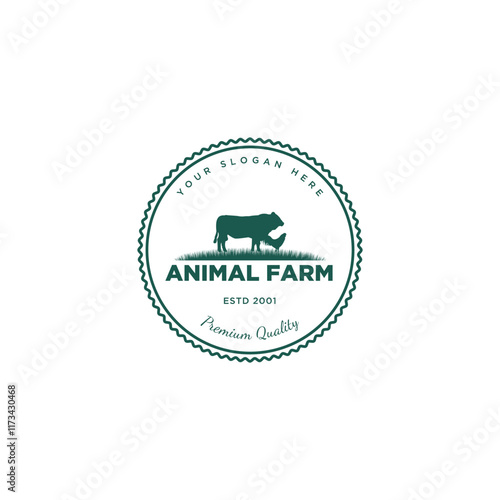 Farm animals livestock logo design