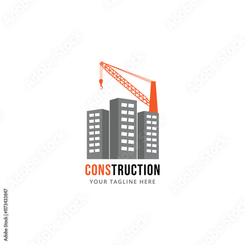 building Construction vector logo template