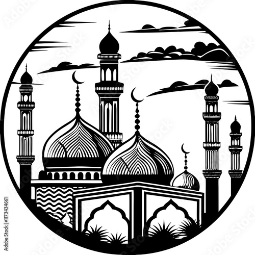 taj mahal vector