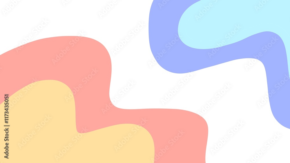 Cute abstract background with pastel colorful waves Cute abstract background with pastel colorful waves
