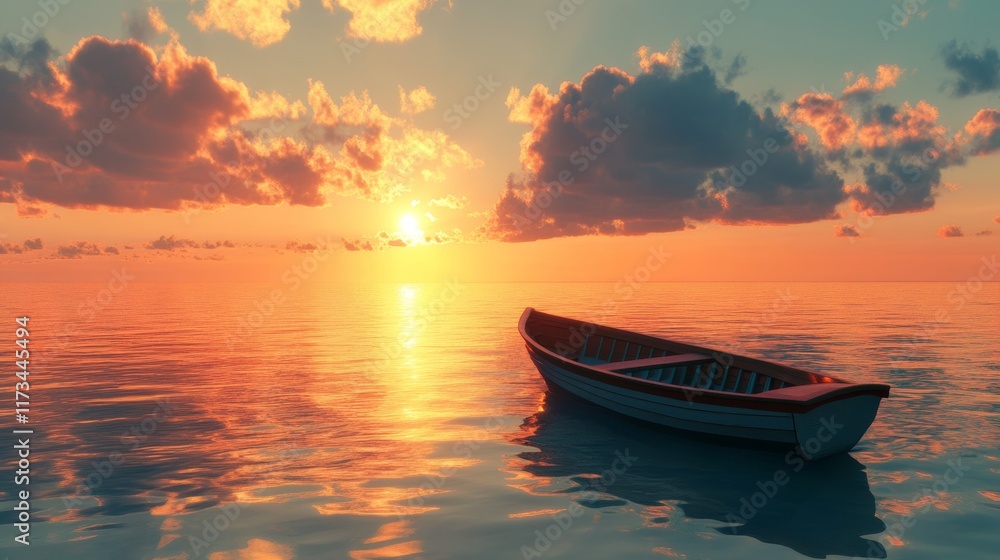 as warm, golden sun rose over tranquil, azure waters, passenger as warm, golden sun rose over tranquil, azure waters, passenger