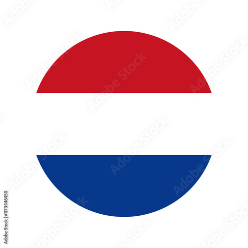 Round Netherlands flag icon