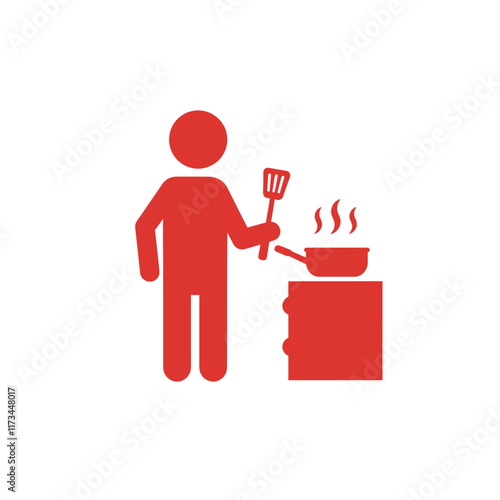 Minimalistic Flat vector Icons of Everyday Activities on White Background.