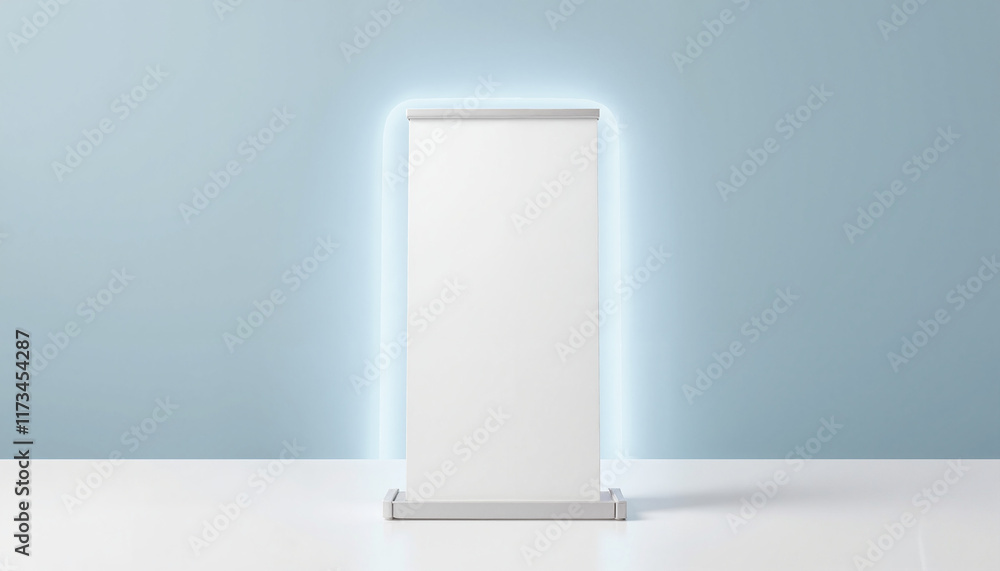 Digital Frame Mockup, Blank signage on illuminated background Digital Frame Mockup, Blank signage on illuminated background
