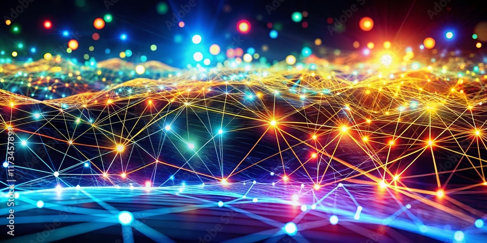 Panoramic Abstract Tech Background: Futuristic Circuits and Data Streams Panoramic Abstract Tech Background: Futuristic Circuits and Data Streams