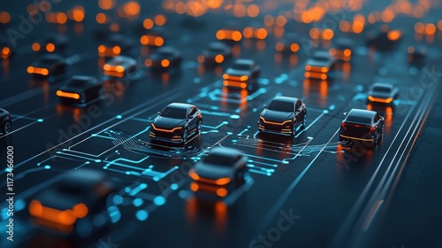 Coordinated autonomous driving electric vehicles navigation on road