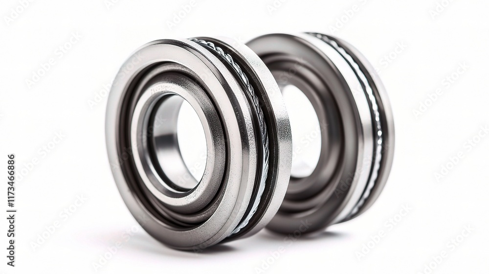 High-Quality Bearings Tool on White Background for Industrial Use High-Quality Bearings Tool on White Background for Industrial Use