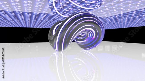 Abstract Glowing Shapes.