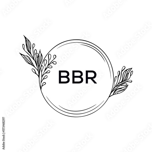 BBR Letter Initial Logo Design Template Vector Illustration photo