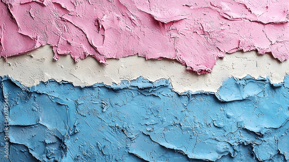 Abstract textured background with pink, white, and blue paint strokes. Abstract textured background with pink, white, and blue paint strokes.