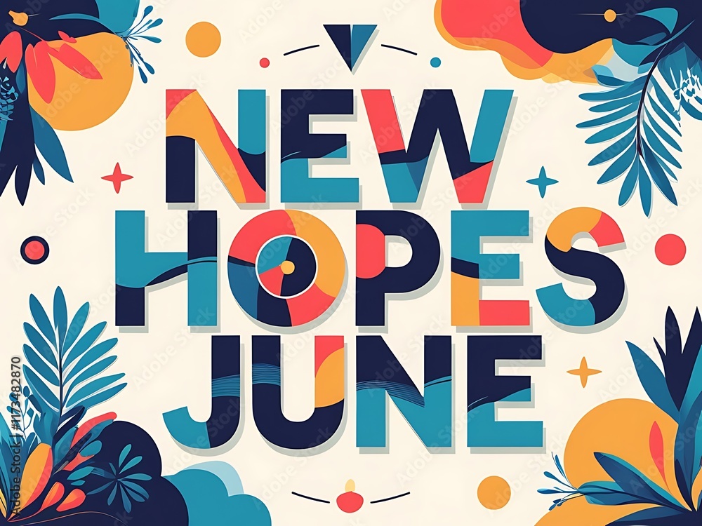 Obraz premium New Hopes June Floral Artistic Design