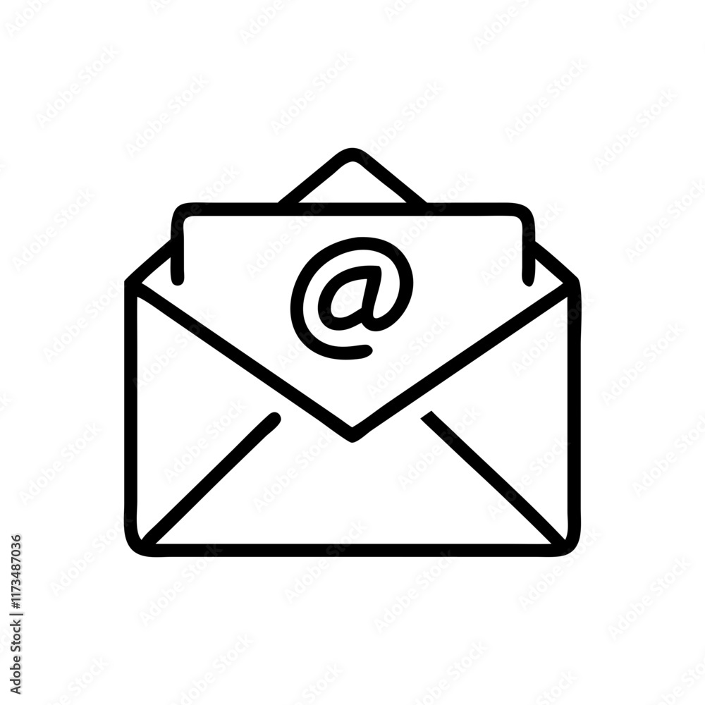 Simple Email Icon Vector for Communication and Messaging Designs Simple Email Icon Vector for Communication and Messaging Designs