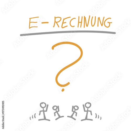 E-Rechnung E Rechnung ERechnung Text Grafik