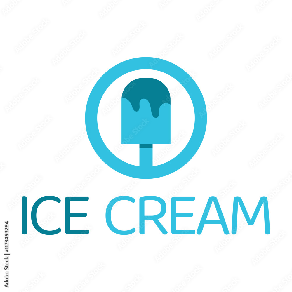ice cream flat minimalist logo design ice cream flat minimalist logo design