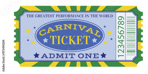 Carnival ticket for one person.