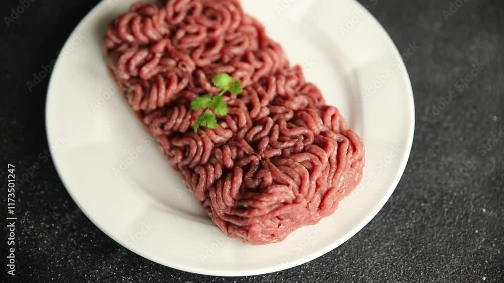 minced meat fresh beef meat tasty eating cooking meal food snack on the table copy space food background rustic top view minced meat fresh beef meat tasty eating cooking meal food snack on the table copy space food background rustic top view