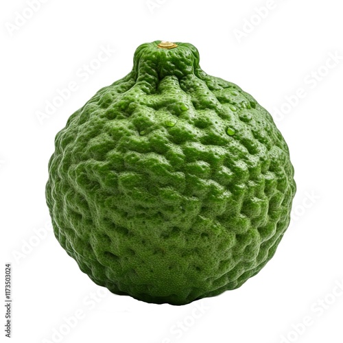 kaffir lime isolated on white background photo