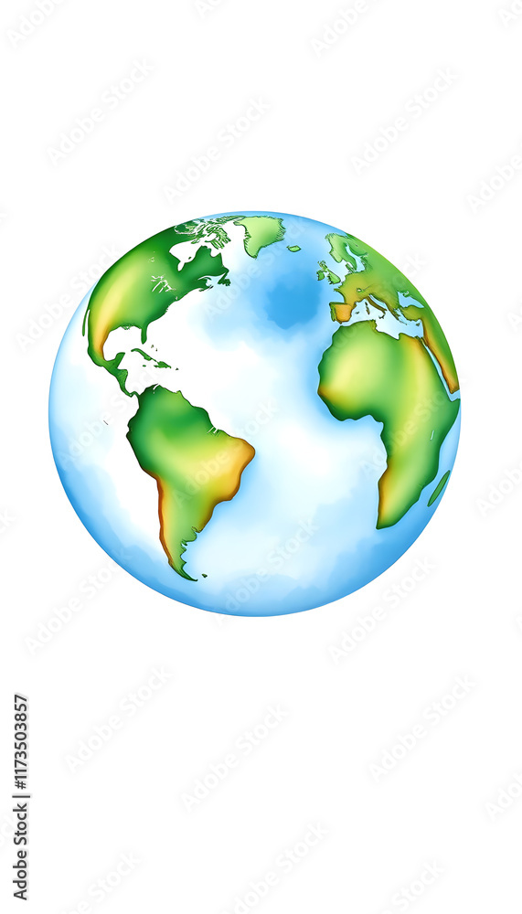 Planet Earth water color illustration. Symbol of life, nature, foundation, ecology, international events. Hand drawn watercolour painting on white background, isolated clip art element for design Planet Earth water color illustration. Symbol of life, nature, foundation, ecology, international events. Hand drawn watercolour painting on white background, isolated clip art element for design