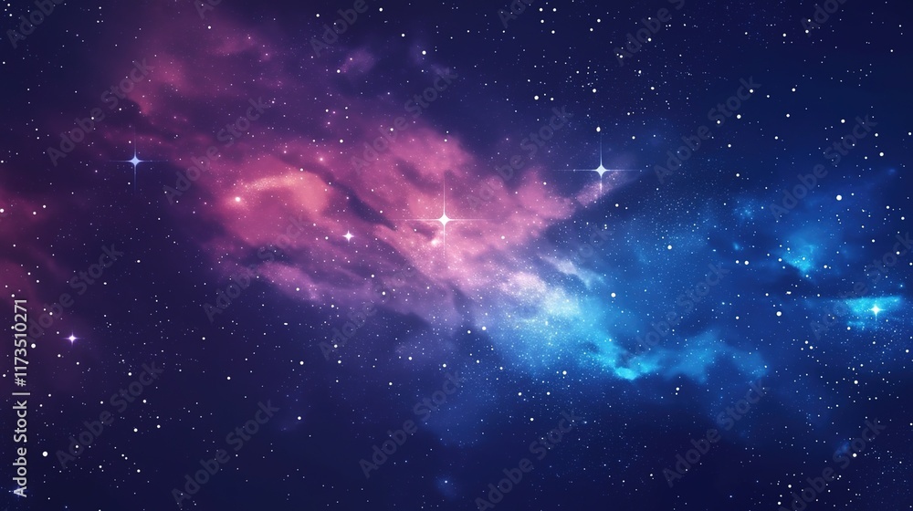 Fototapeta premium The amazing colors of the galaxy background with realistic cinematic lighting.