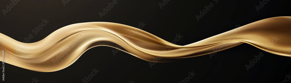Fototapeta premium Liquid gold wave abstract background flow luxury elegant