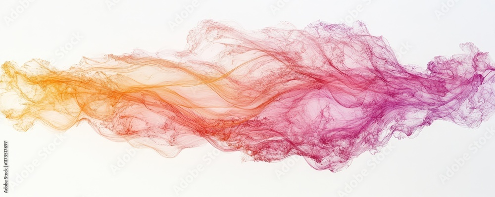 Fototapeta premium Ethereal abstract waves of color in soft gradients