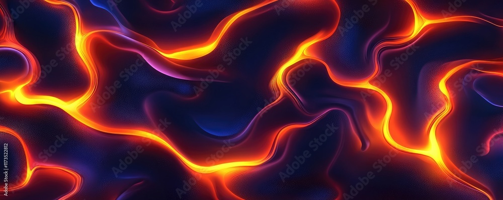Abstract flowing patterns with vibrant orange and blue hues Abstract flowing patterns with vibrant orange and blue hues