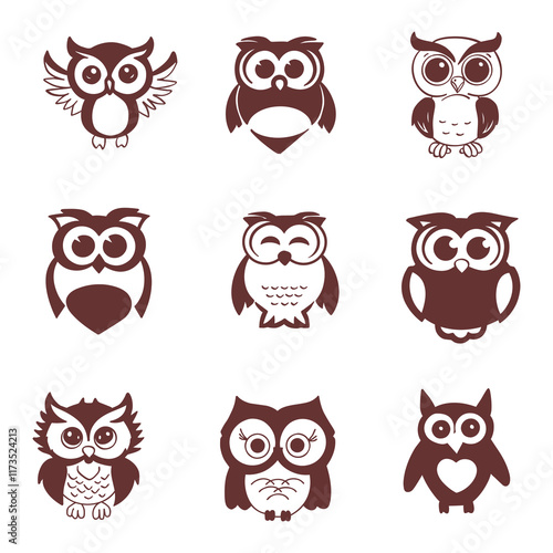 Wallpaper Mural The owl's insight symbol icon symbolizes wisdom and deep insight Torontodigital.ca