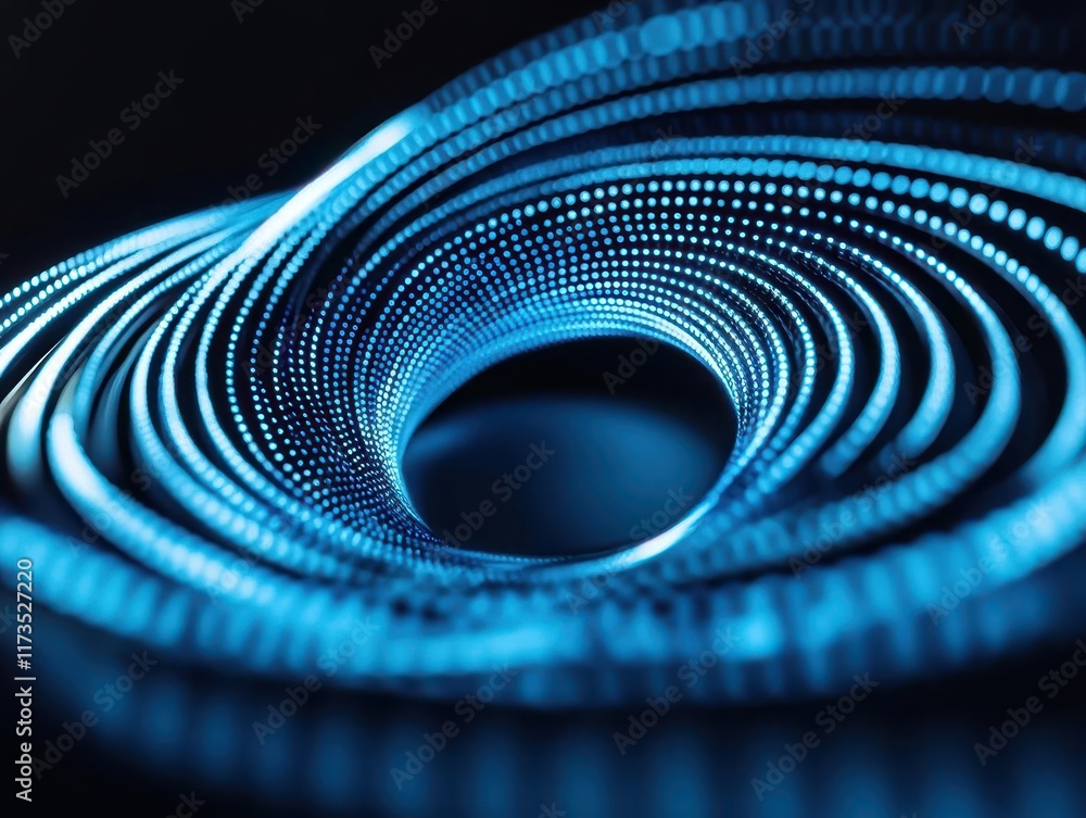 Obraz premium Abstract representation of a financial vortex, symbolizing the aggregation and distribution of investments through a feeder fund
