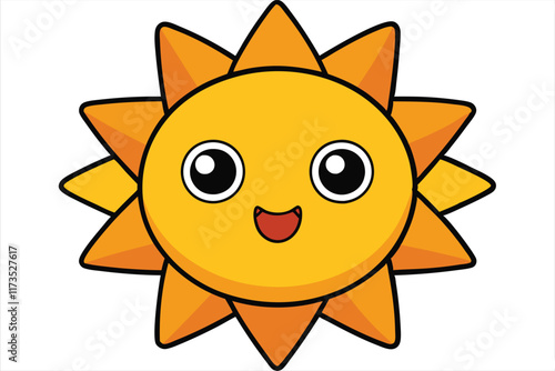 Download this high-quality Sun Vector Set, perfect for brightening up your designs. sun cartoon character, Sun Vector Set, customizable, sunbursts, summer-themed, Vector illustration.
