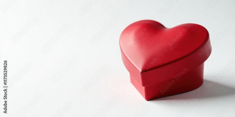 Heart-shaped gift box on white background a symbol of love and affection Heart-shaped gift box on white background a symbol of love and affection