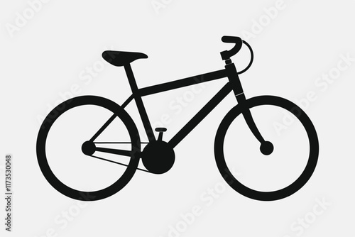 bicycle on a white