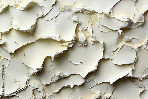 Creamy, textured, off-white substance background. photo