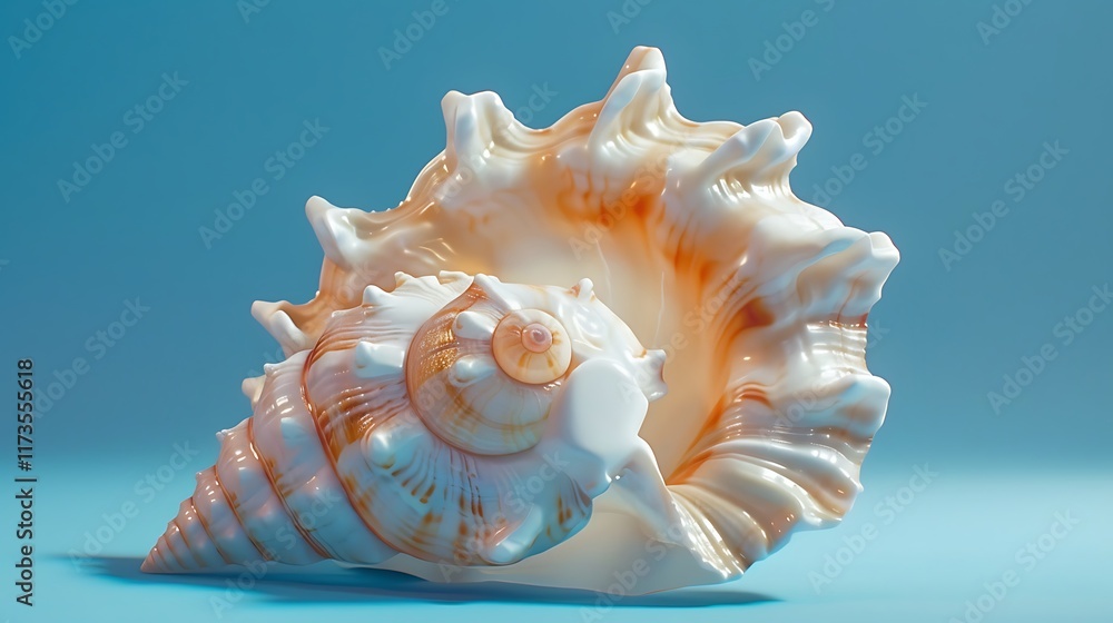 Obraz premium sea shell isolated on white background