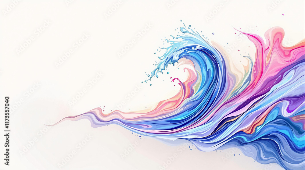 Imagination Wave: Abstract Creative Wave, Idea Flow, Light Background, Oceanic, Flowing, Dynamic, Modern, Creative, Inspiring Wallpaper Imagination Wave: Abstract Creative Wave, Idea Flow, Light Background, Oceanic, Flowing, Dynamic, Modern, Creative, Inspiring Wallpaper