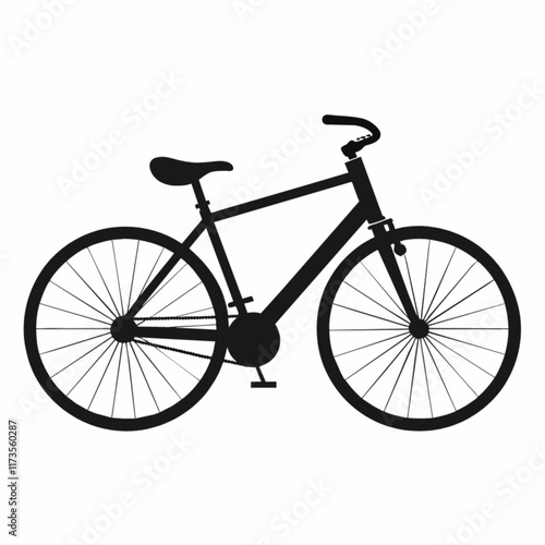 bicycle isolated on white background