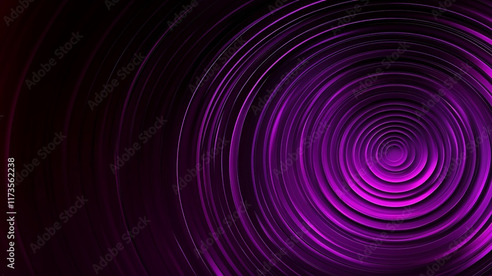 Abstract Purple Concentric Circles Design Background Abstract Purple Concentric Circles Design Background
