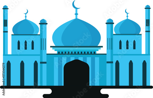 Mosque Vector Design,Adobe illustration Vector Design 