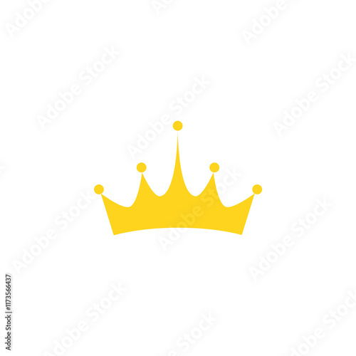 Golden Color Crown Icon PNG