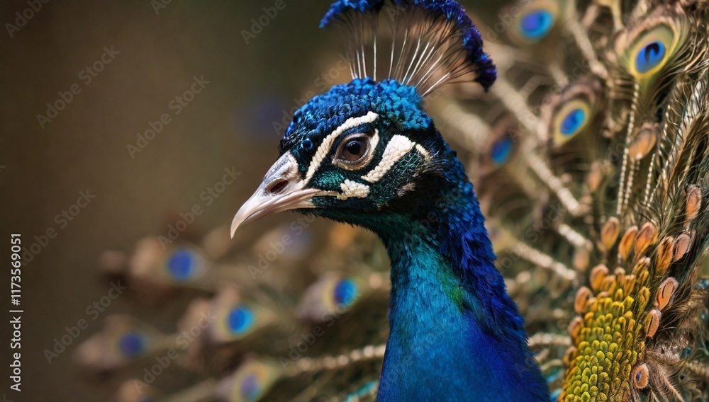 Close-up portrait of a male peacock displaying beautiful plumage- Lincoln, Nebraska, United States of America
Close-up portrait of a male peacock displaying beautiful plumage- Lincoln, Nebraska, United States of America