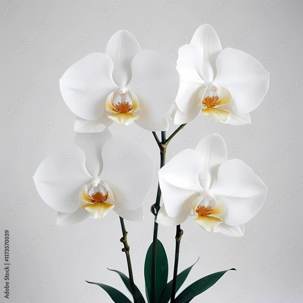 Obraz premium white orchid