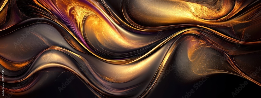 Luxurious golden waves, flowing abstract curves, smooth metallic texture, shimmering liquid gold, dynamic fluid motion, rich amber hues, sleek futuristic design, elegant swirls, glossy reflective surf Luxurious golden waves, flowing abstract curves, smooth metallic texture, shimmering liquid gold, dynamic fluid motion, rich amber hues, sleek futuristic design, elegant swirls, glossy reflective surf