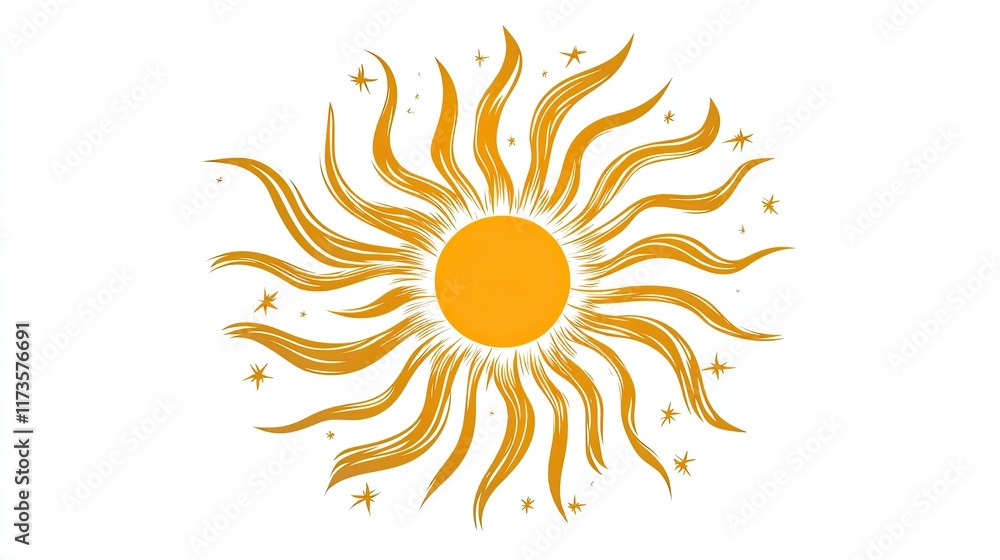 Sun icon for web design and logos Sun icon for web design and logos