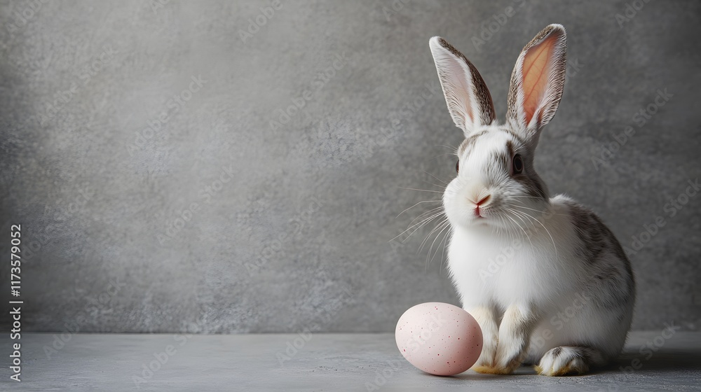 Obraz premium rabbit with easter egg