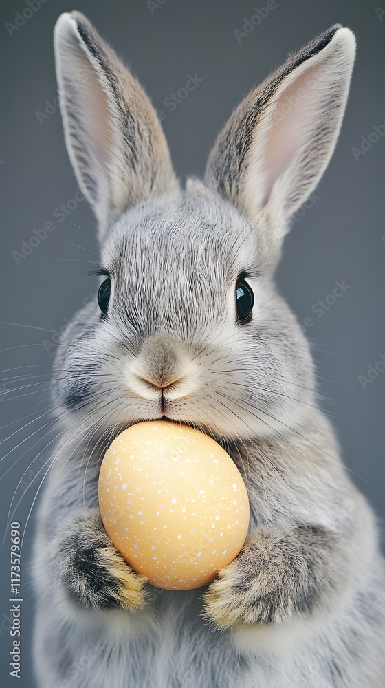 Obraz premium rabbit with easter egg