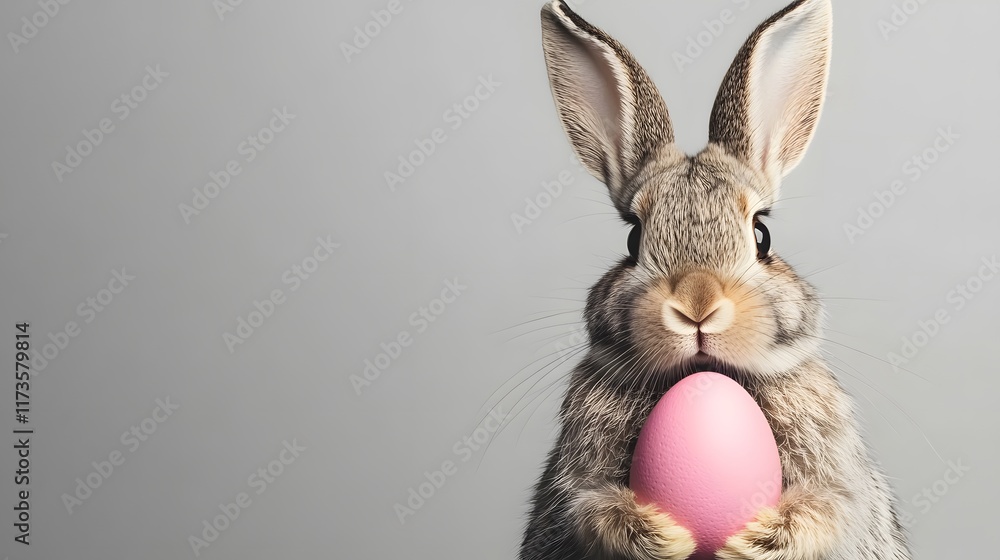 Obraz premium rabbit with easter egg