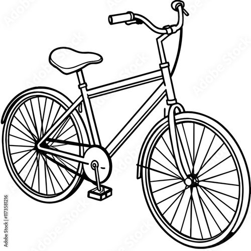 silhouette of a bicycle