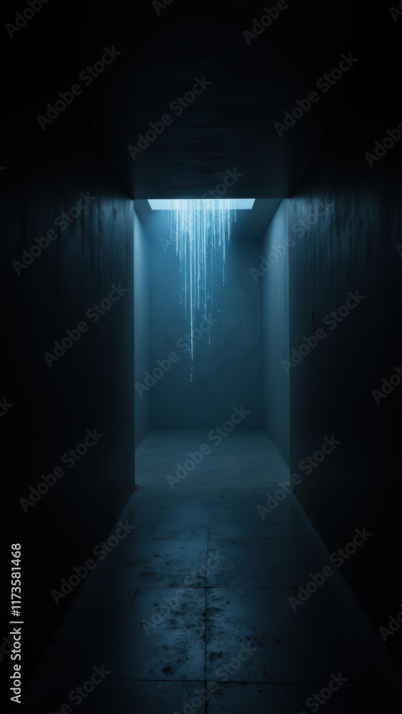 A mysterious hallway with an AI presence. A mysterious hallway with an AI presence.