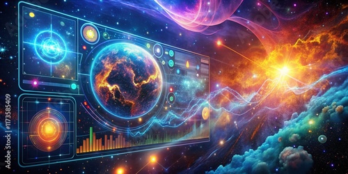 Wallpaper Mural Surreal Energy Consumption Dashboard: IoT App Visualization Torontodigital.ca