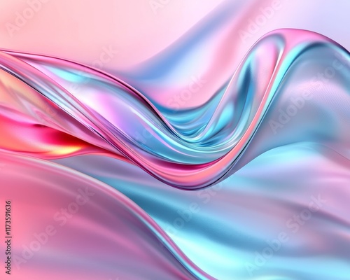 Wallpaper Mural Abstract Pastel Pink and Blue Liquid Swirls Iridescent Fluid Wave Background Torontodigital.ca
